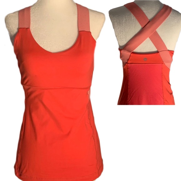 lululemon athletica Tops - Lululemon Coral Push Your Limits Tank